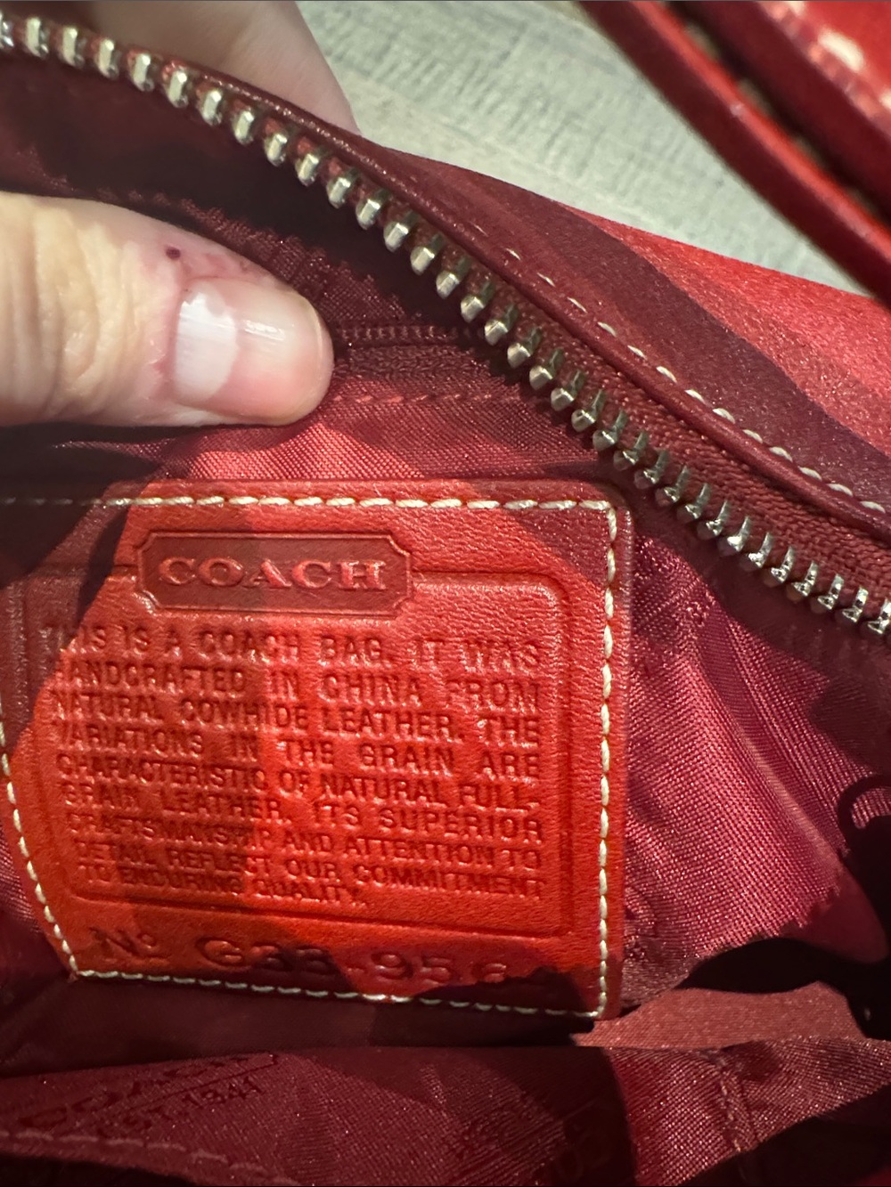 COACH BAGS BUNDLE OF TWO GREAT CONDITION VINTAGE BLACK & RED - Picture 3 of 4